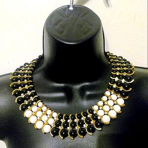 Iman bib style necklace - Egyptian revival!
